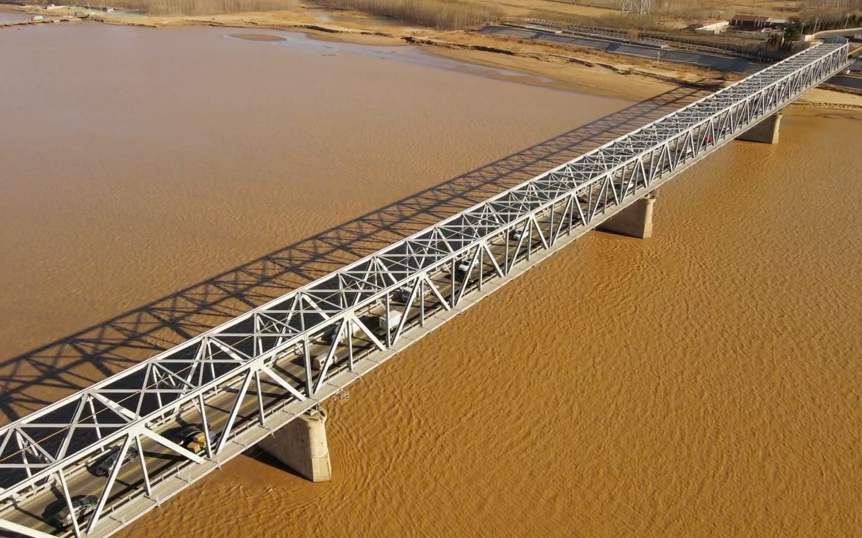 air2航拍滨州黄河大桥