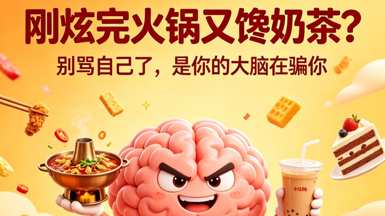 刚炫完火锅又馋奶茶？别骂自己了，是你的大脑在骗你🧠