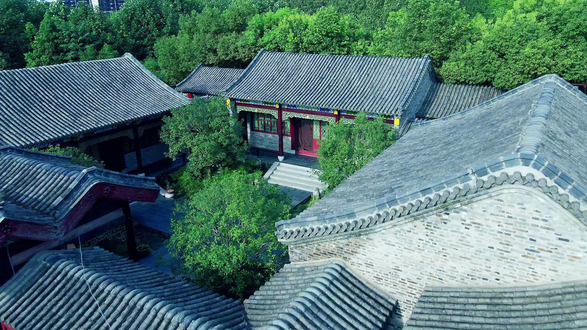 航拍合肥no.4:黄山书画院.1:1还原的老北京四合院!_哔哩哔哩_bilibili