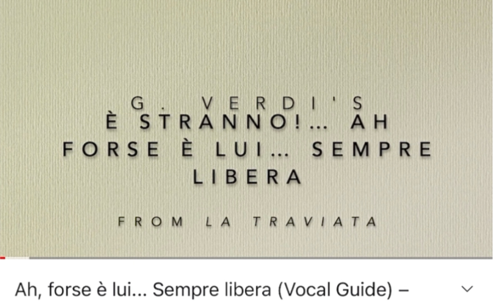 [图]管弦伴奏-Ah,forse è lui...Sempre libera(Vocal Guide)（茶花女：他也许是我渴望见到的人…永远自由）