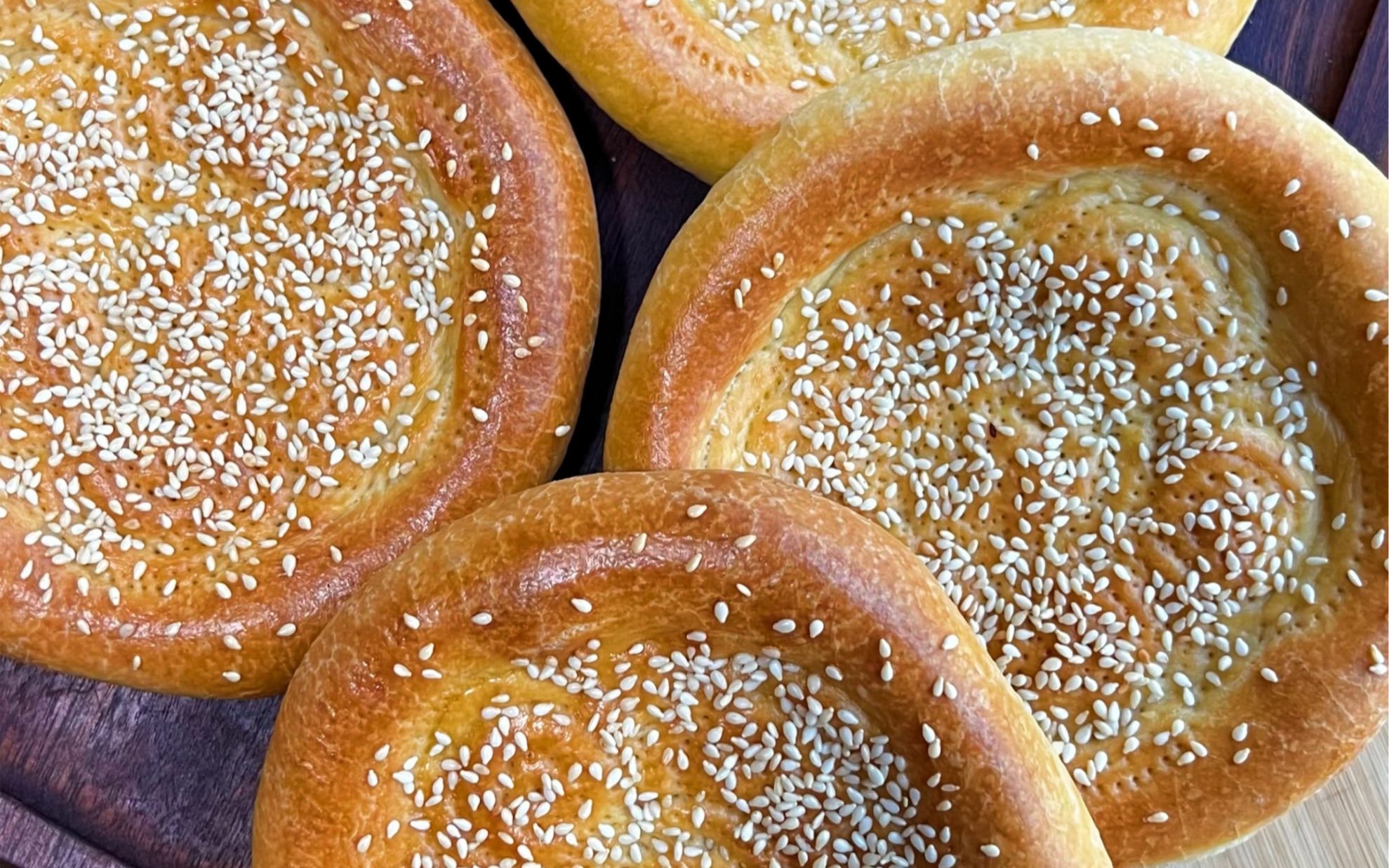 【新疆芝麻馕】用烤箱在家也能做