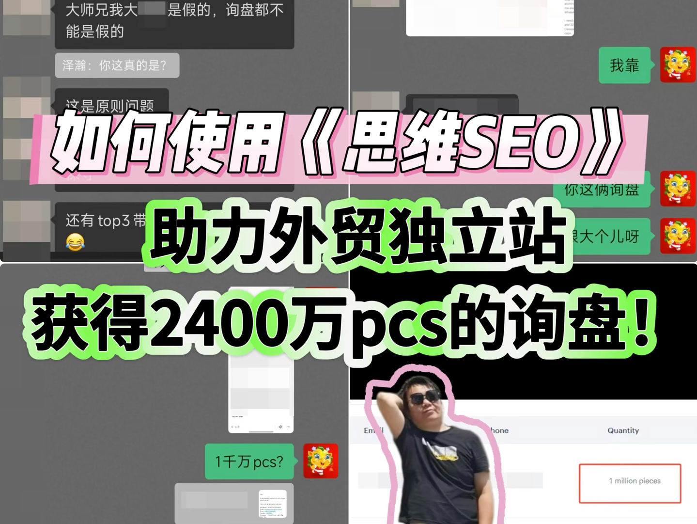 如何使用《思维SEO》,助力外贸独立站获得2400万pcs的询盘!哔哩哔哩bilibili