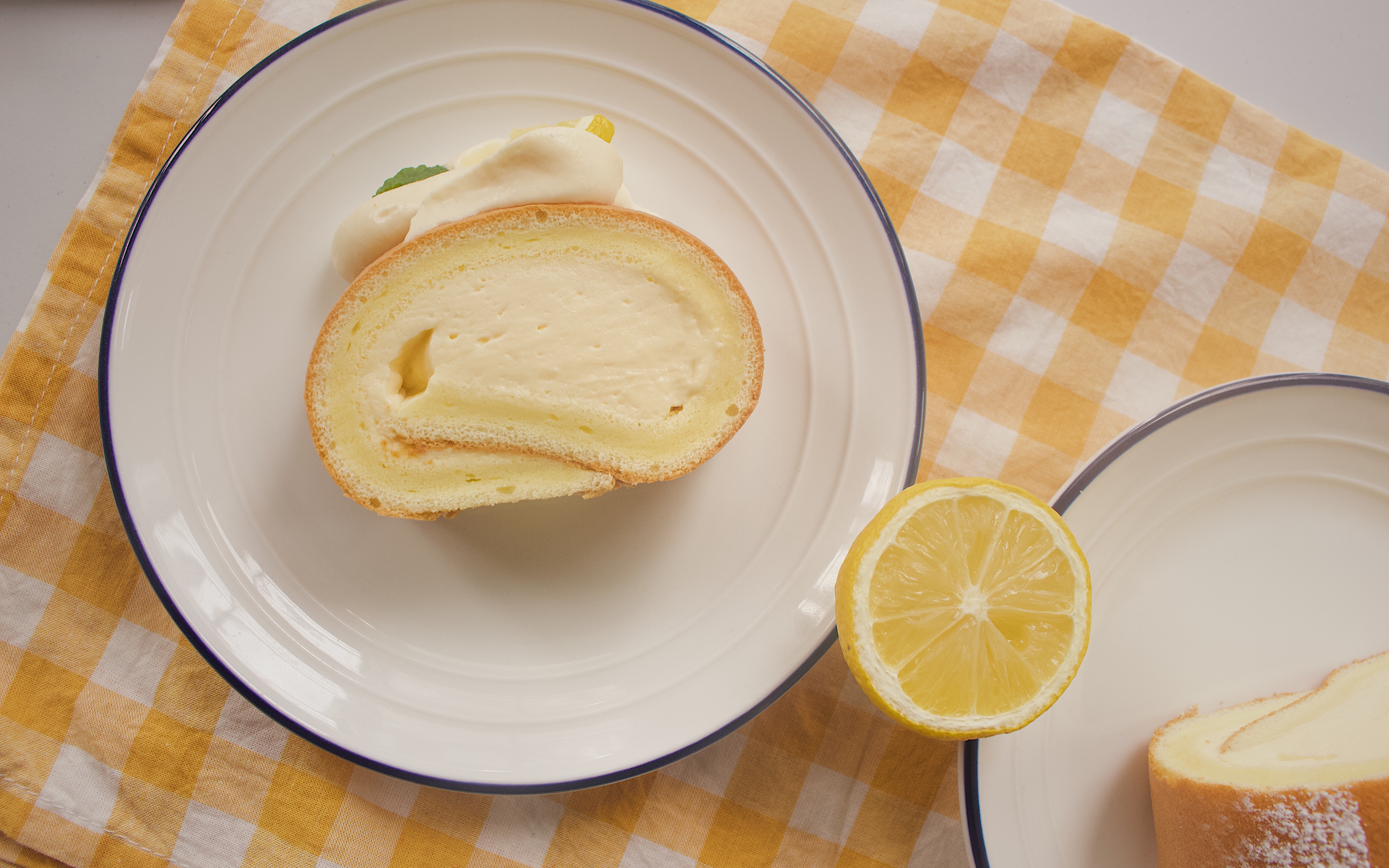 柠檬奶油蛋糕卷