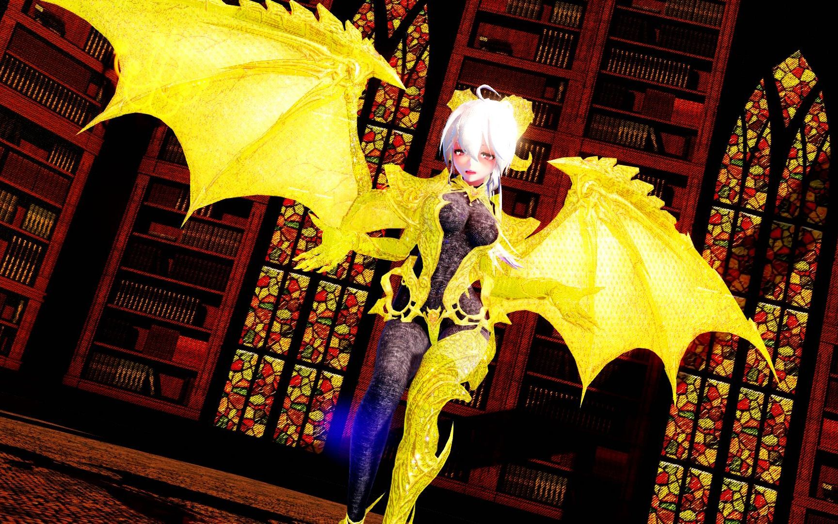 mmd魅魔弱音今天换了身黄金甲▽senorita4k