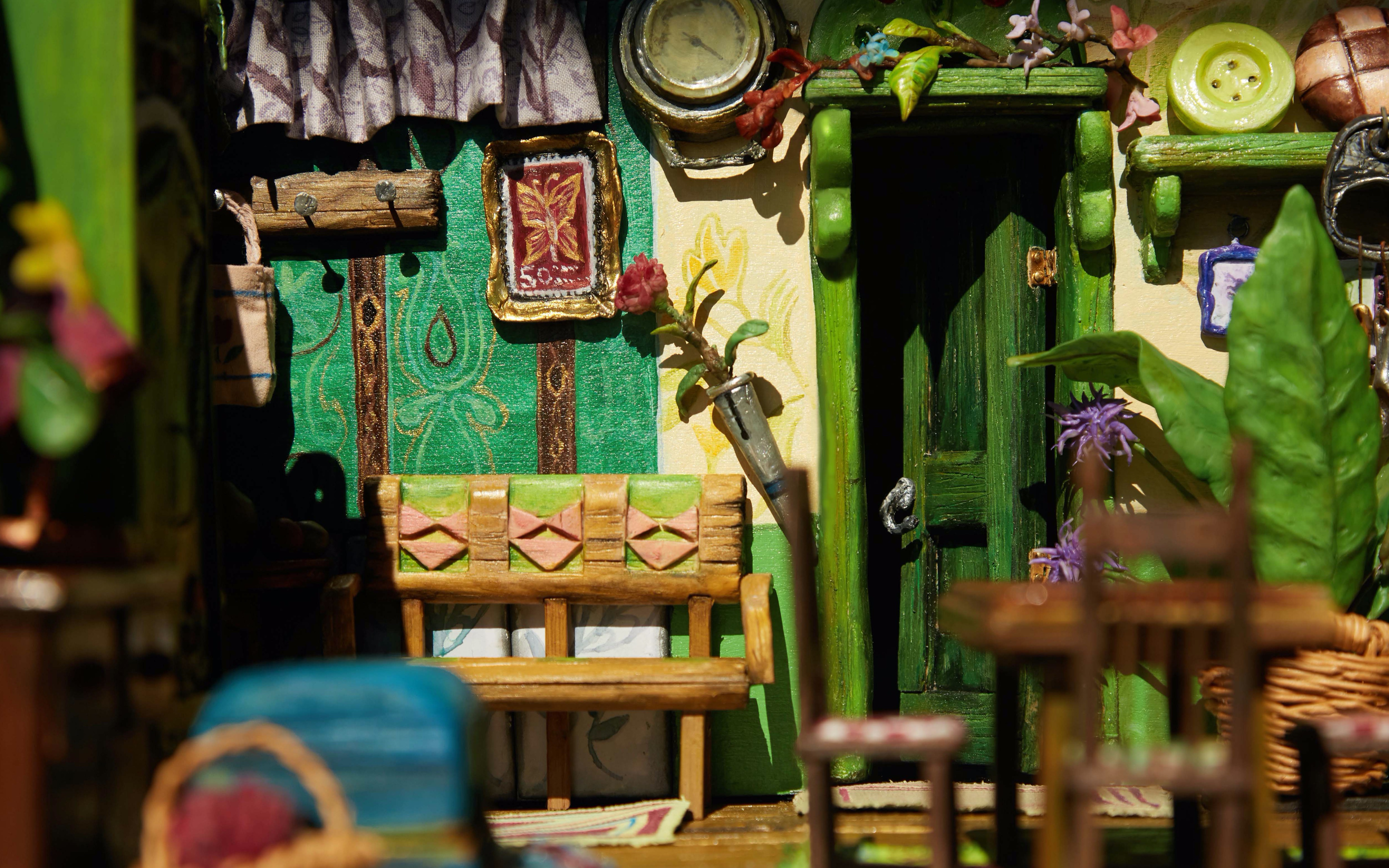 微缩宫崎骏电影借东西的小人阿莉埃蒂里客厅的微缩制作