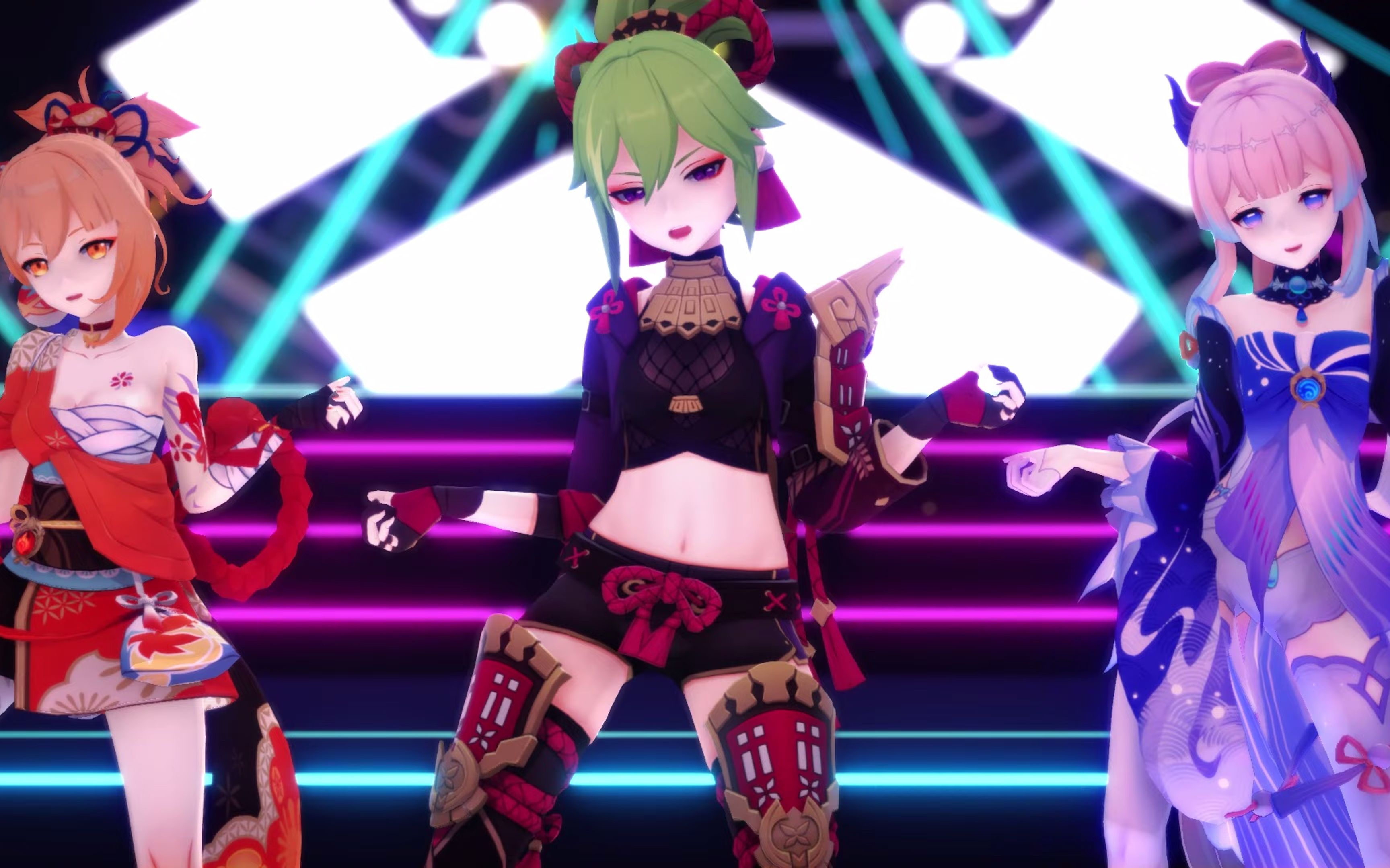 原神mmdadiosbyeverglow久岐忍宵宫心海搬运