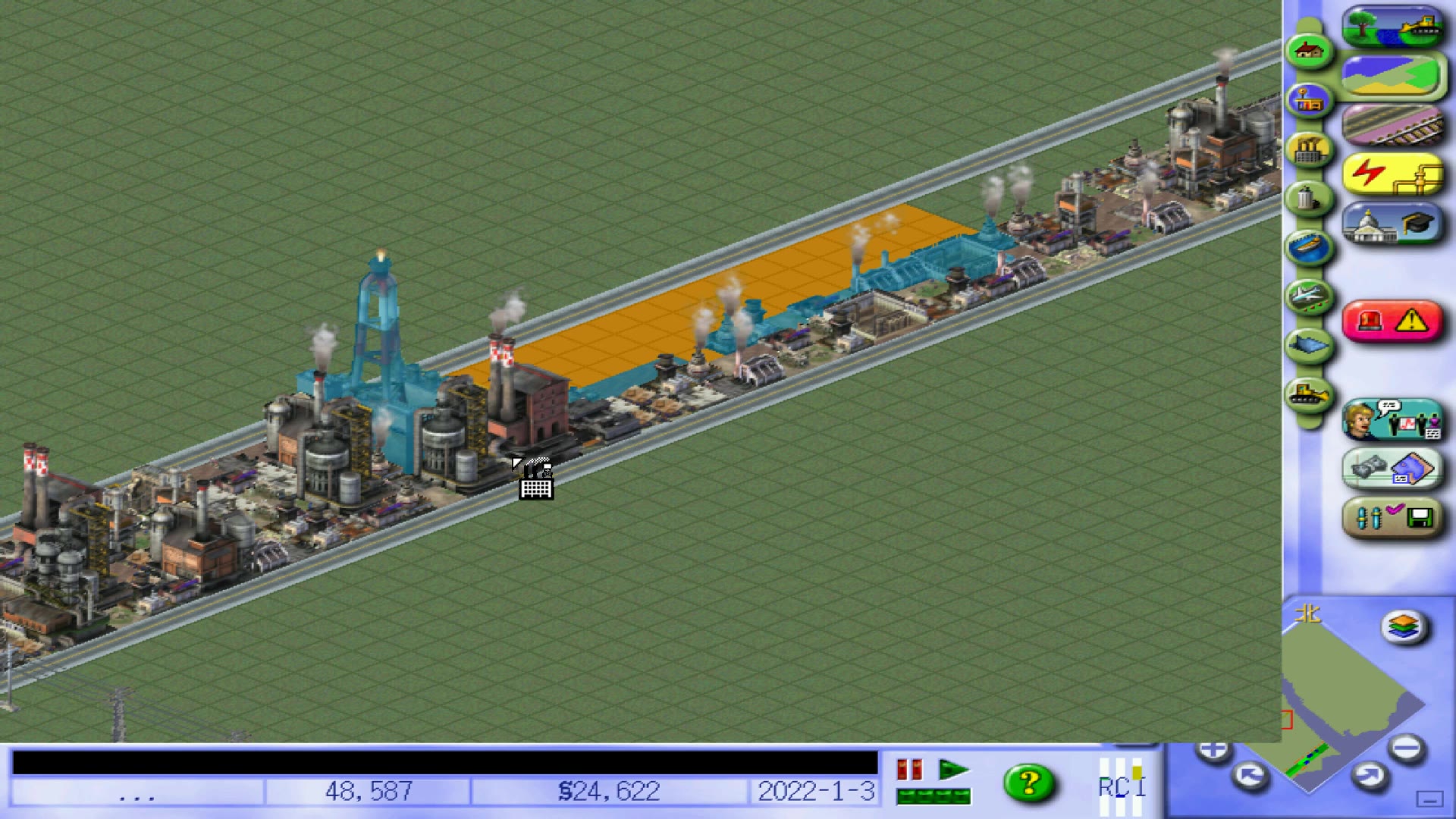 模拟城市3000ep2所有运输系统建成卡顿属正常现象