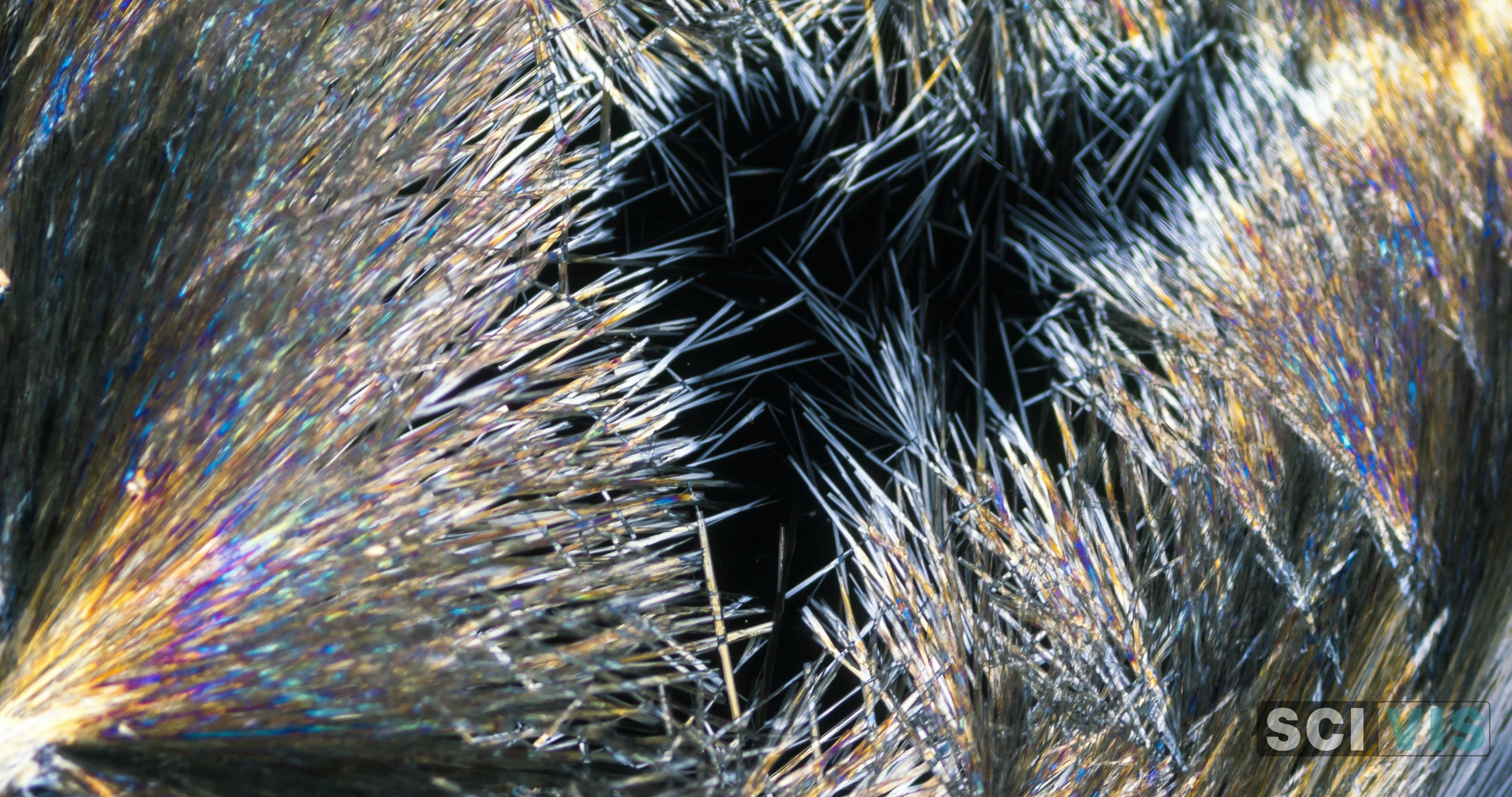 【科普实验展示】-科学可视化原创-砷酸钠偏振光下结晶过程_哔哩哔哩 