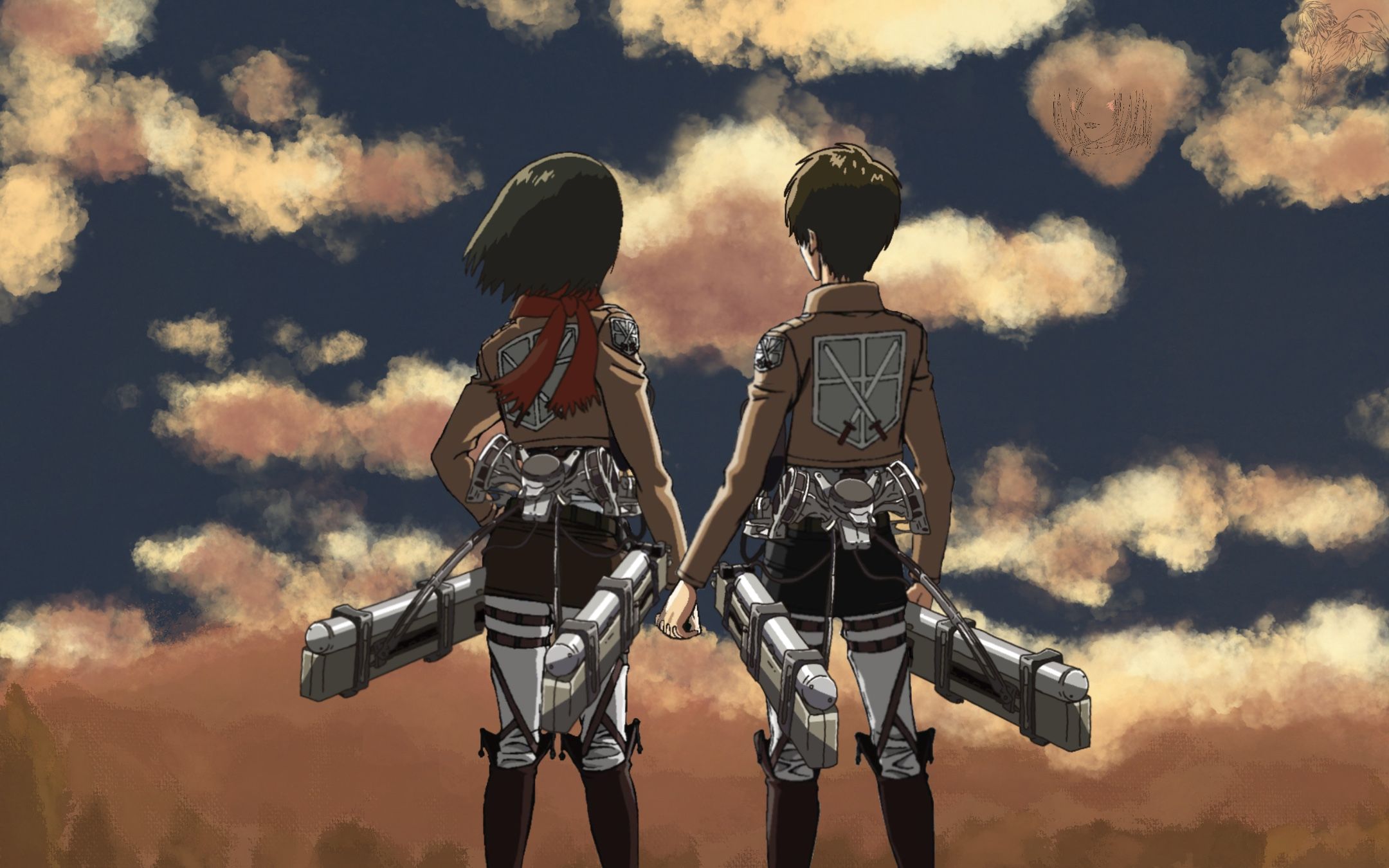 【恶魔之子】|艾伦×三笠|"世界是残酷的 即便如此我也依然爱你"_哔哩