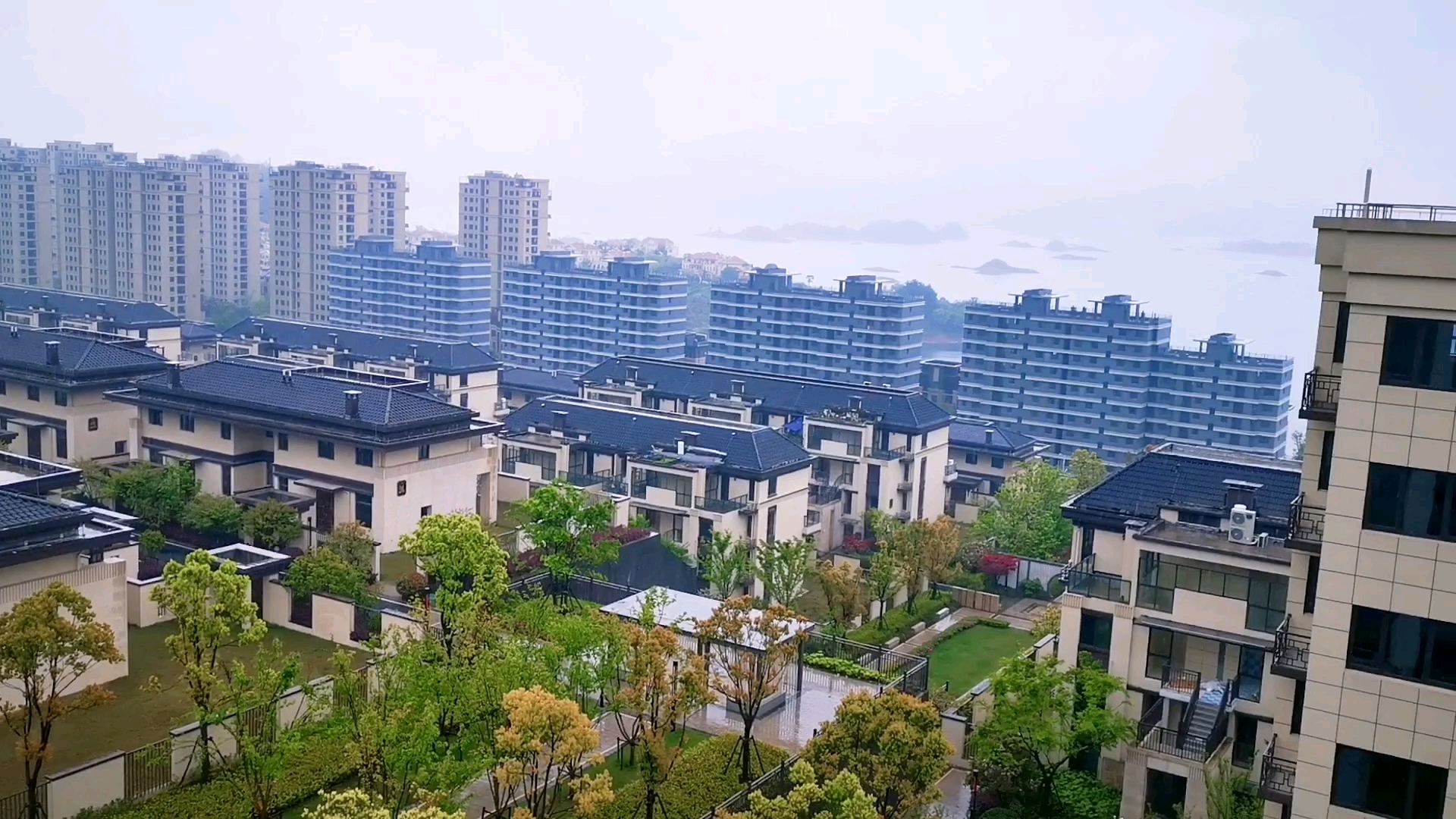 实拍杭州千岛湖湖景住宅真漂亮山水如画还可以落户杭州真好