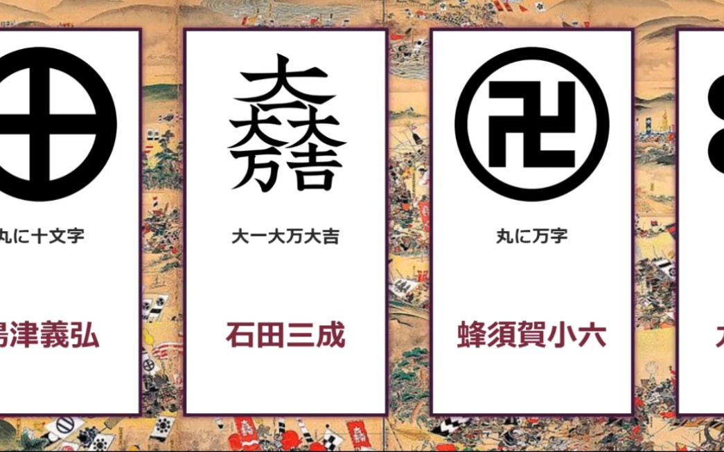 [图]【日本战国时代的武将家纹】戦国武将 家紋集