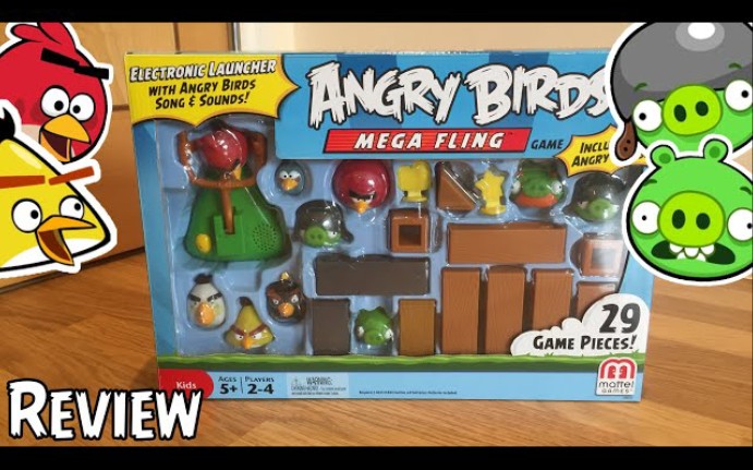 愤怒的小鸟美泰mega fling套装展示[油管转载]