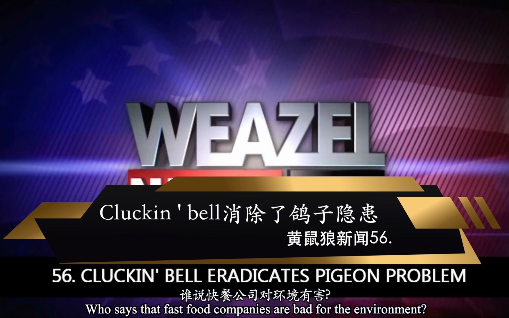 gta4电台 weazel news黄鼠狼新闻56.cluckin  bell消除了鸽子隐患