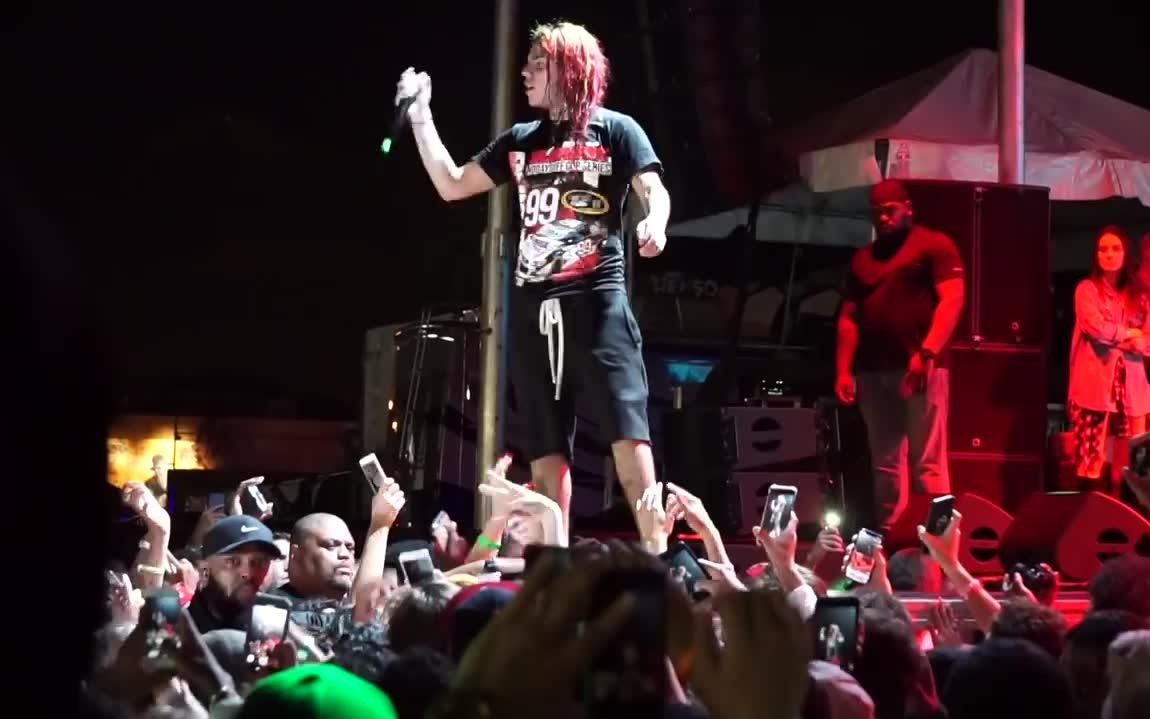 6ix9ine跟着摇就完事儿了69哥第一个fefe现场视频2018litupmusic