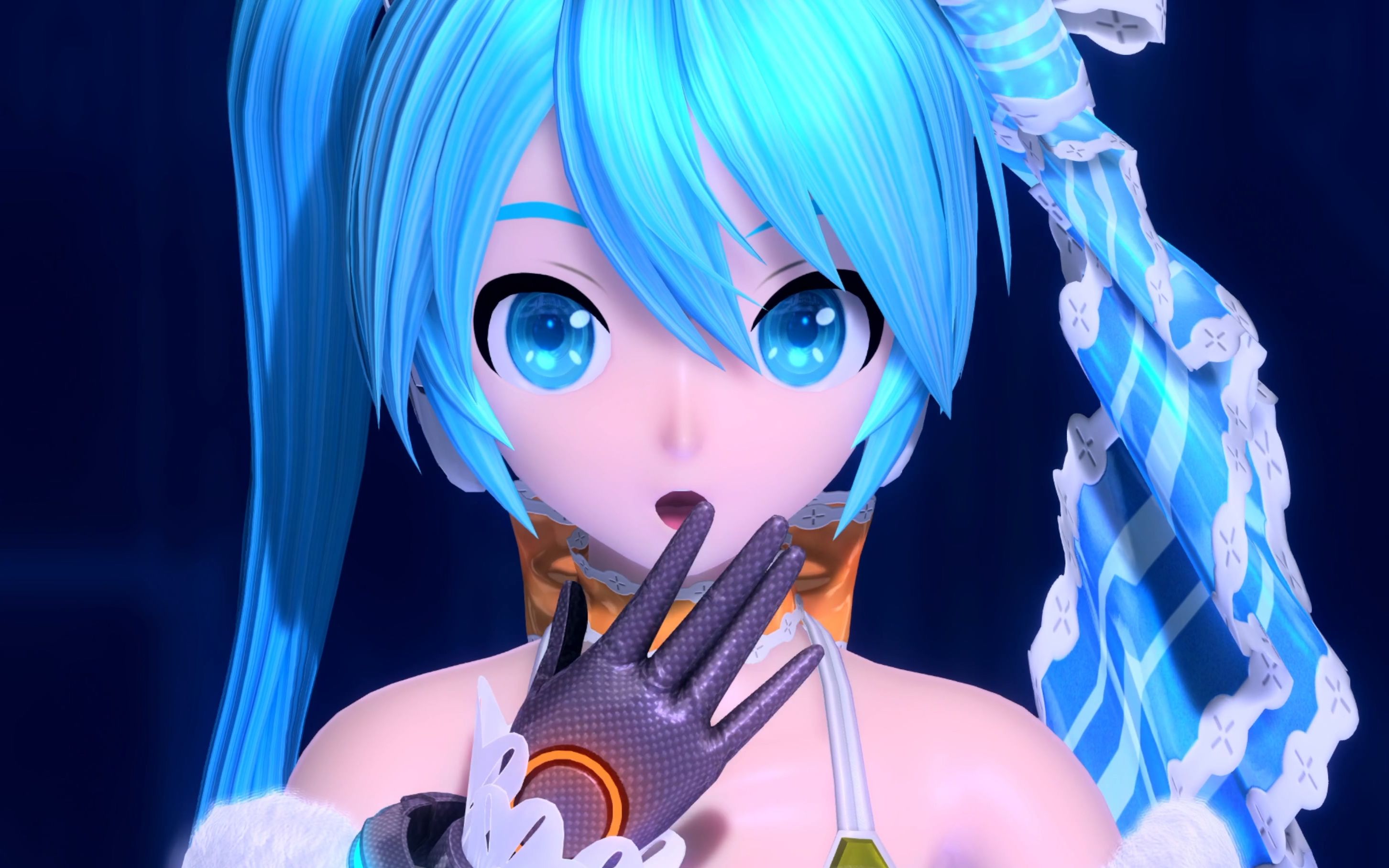 4k画质~【miku橙花公主】电子天使 中文字幕版【初音未来】歌姬计划pv