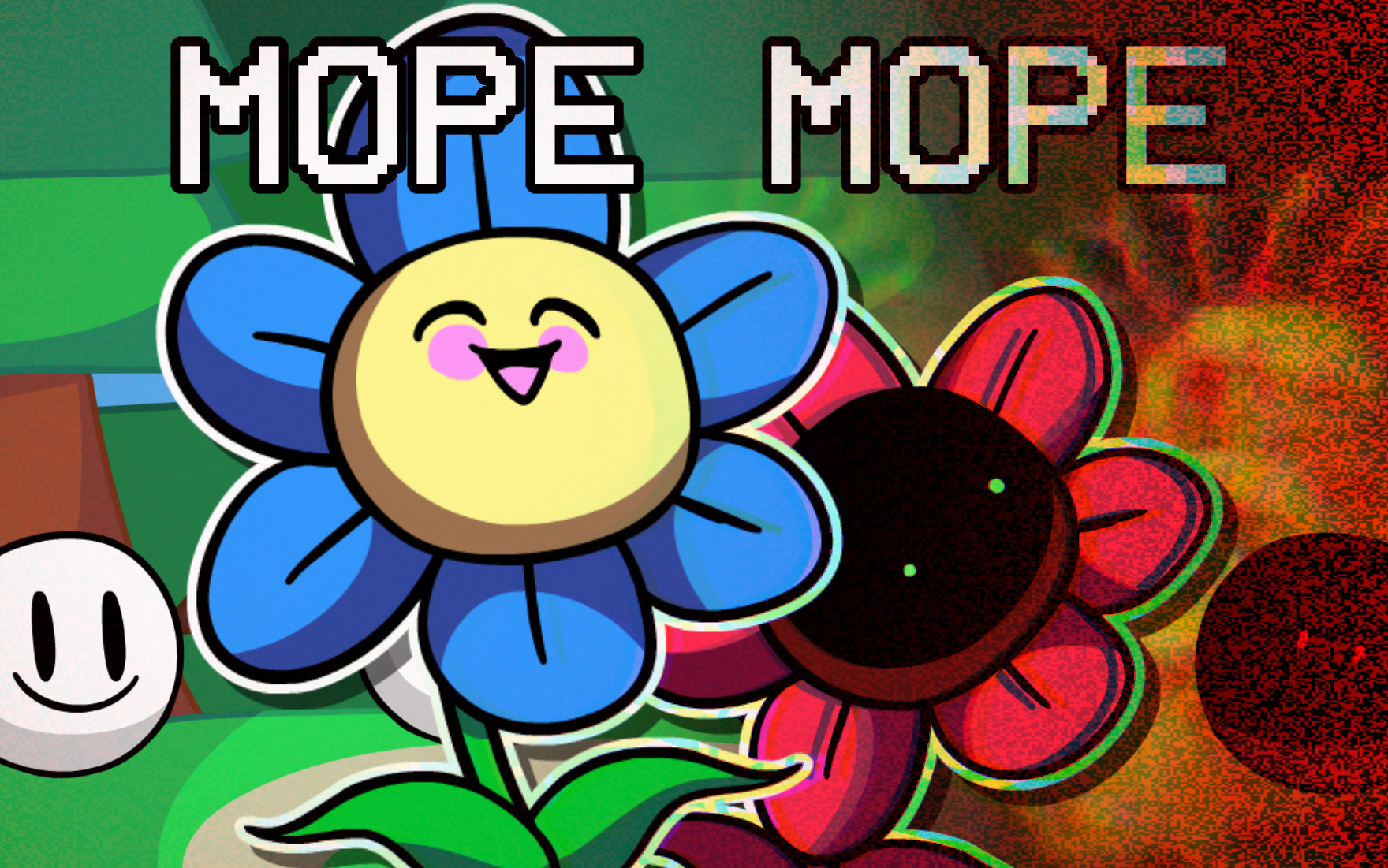小蓝花mopemope表情包图片