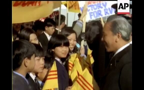 1973年南越总统阮文绍在英国伦敦哔哩哔哩bilibili