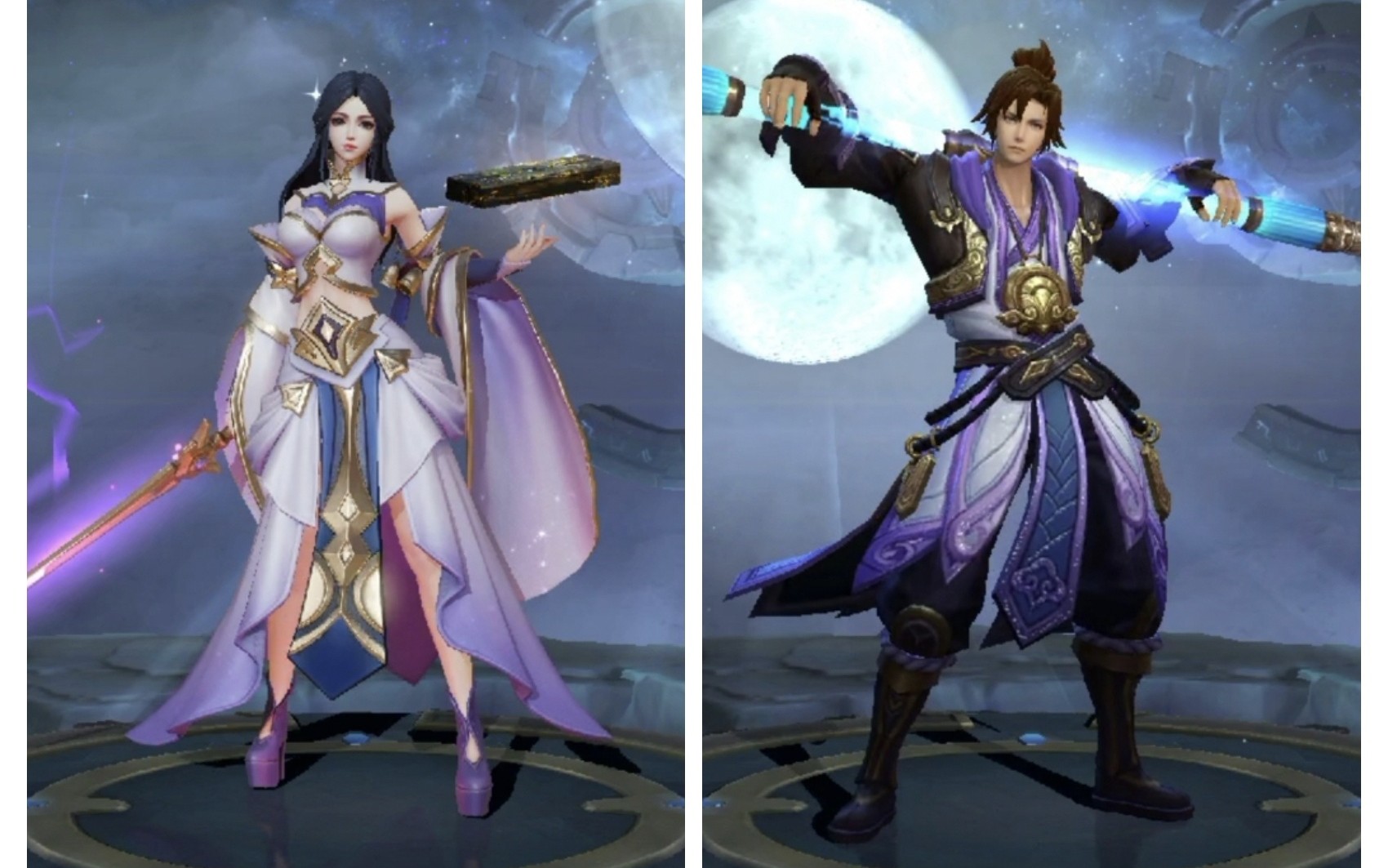 【凉凉】王者荣耀皮肤速评之露娜 紫霞仙子&孙悟空 至尊宝