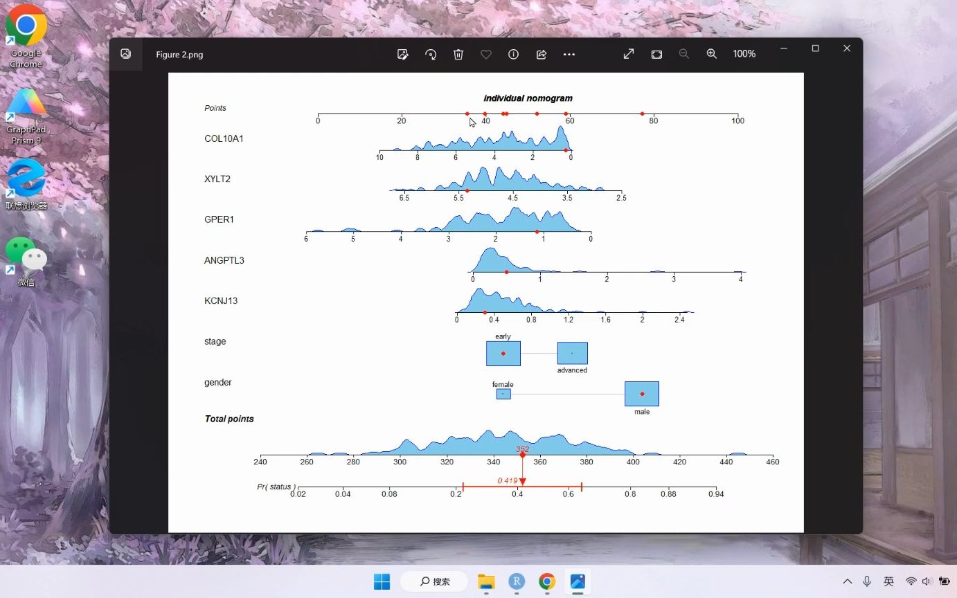 诺莫图(Nomogram)的美化+添加个案版本+动态列线图哔哩哔哩bilibili