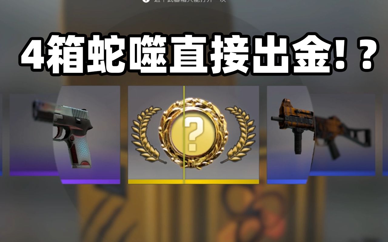 【CSGO开箱】4发蛇噬武器箱能出啥!!?运动手套猩红头巾!?哔哩哔哩bilibiliCSGO