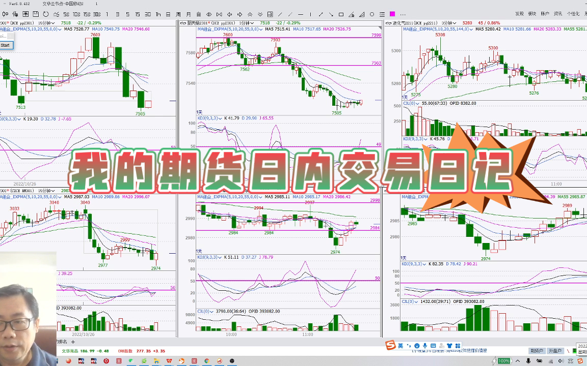 【盘手】20221027中午我的期货日内交易日记pp哔哩哔哩bilibili