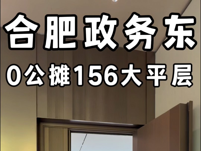 合肥政务东0公摊156大平层一镜到底350万#合肥新房#合肥大平层#合肥大平层设计#合肥新房推荐哔哩哔哩bilibili