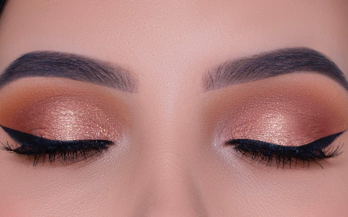 棕色系眼影 黑色上挑眼线眼妆分享【an knook】