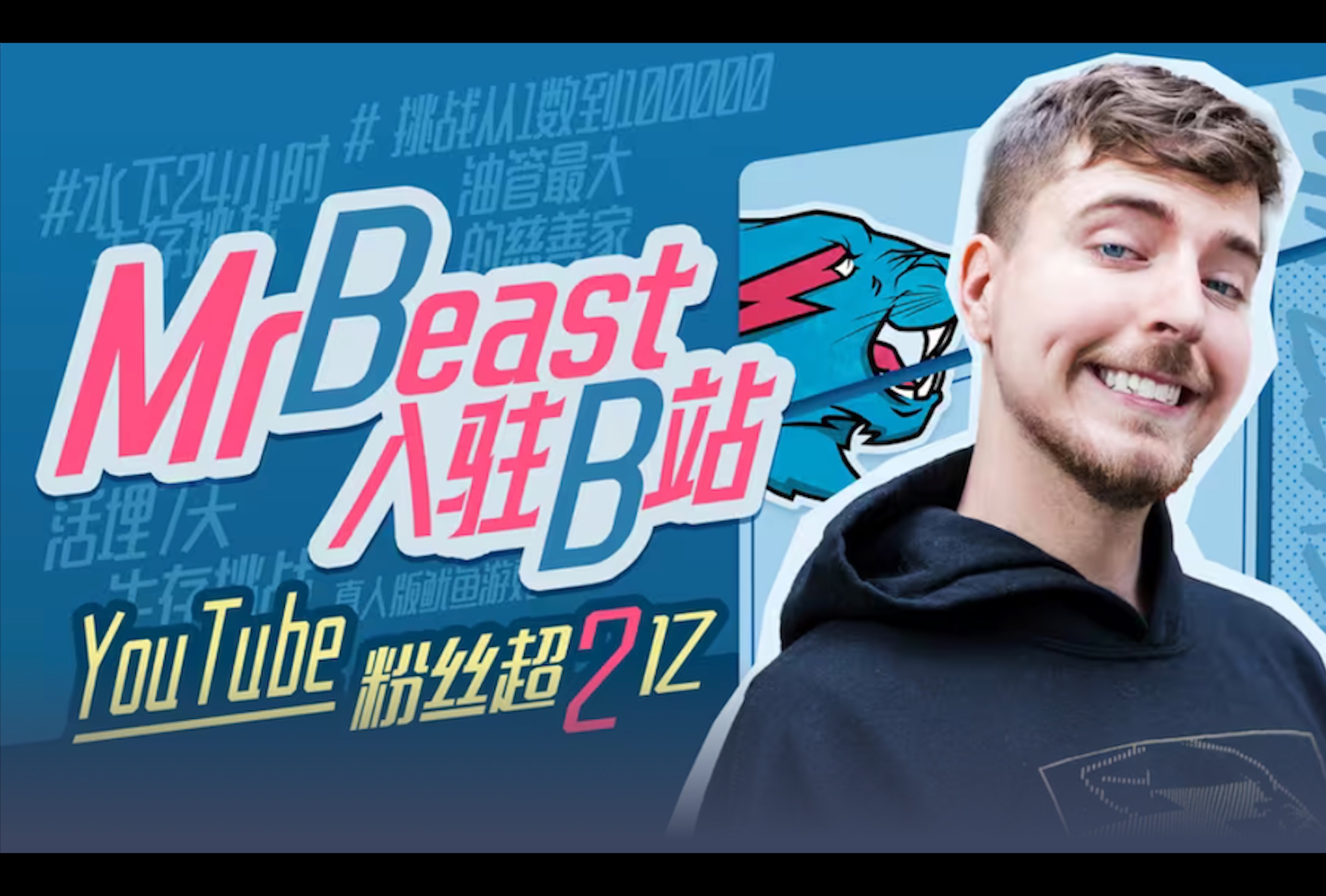 欢迎mr.beast入驻b站!