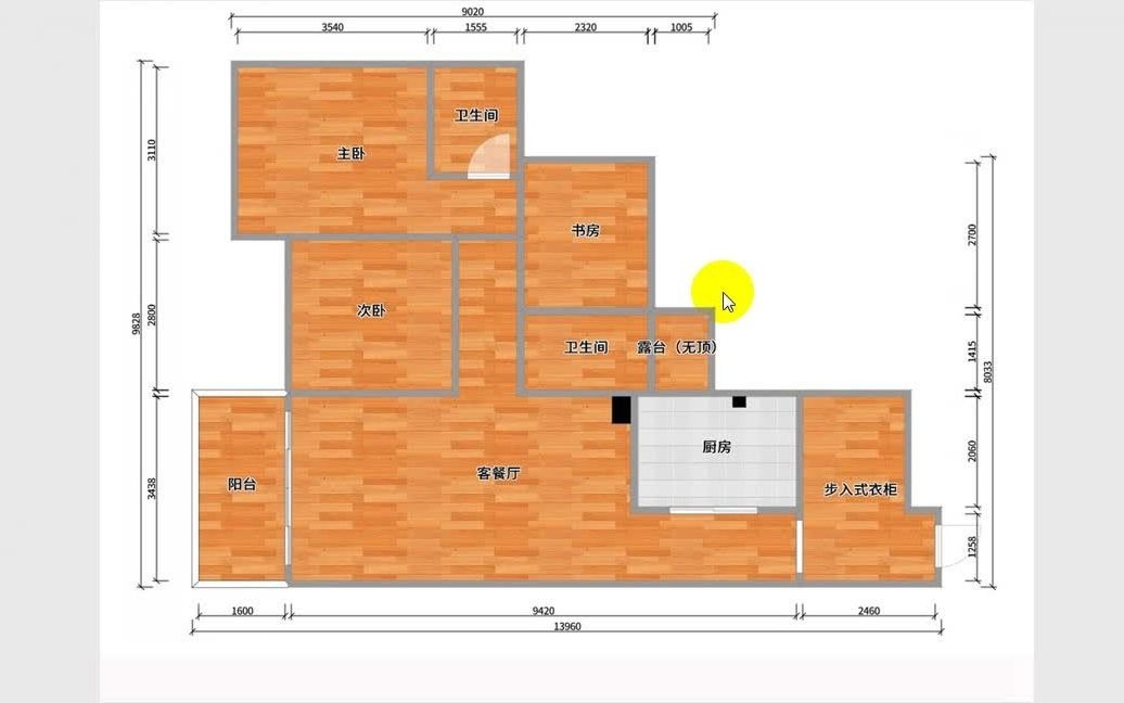 [图]甲山庚坐东朝西户型实例：东东南缺角不利长男长女，门开南边慎防鳏寡