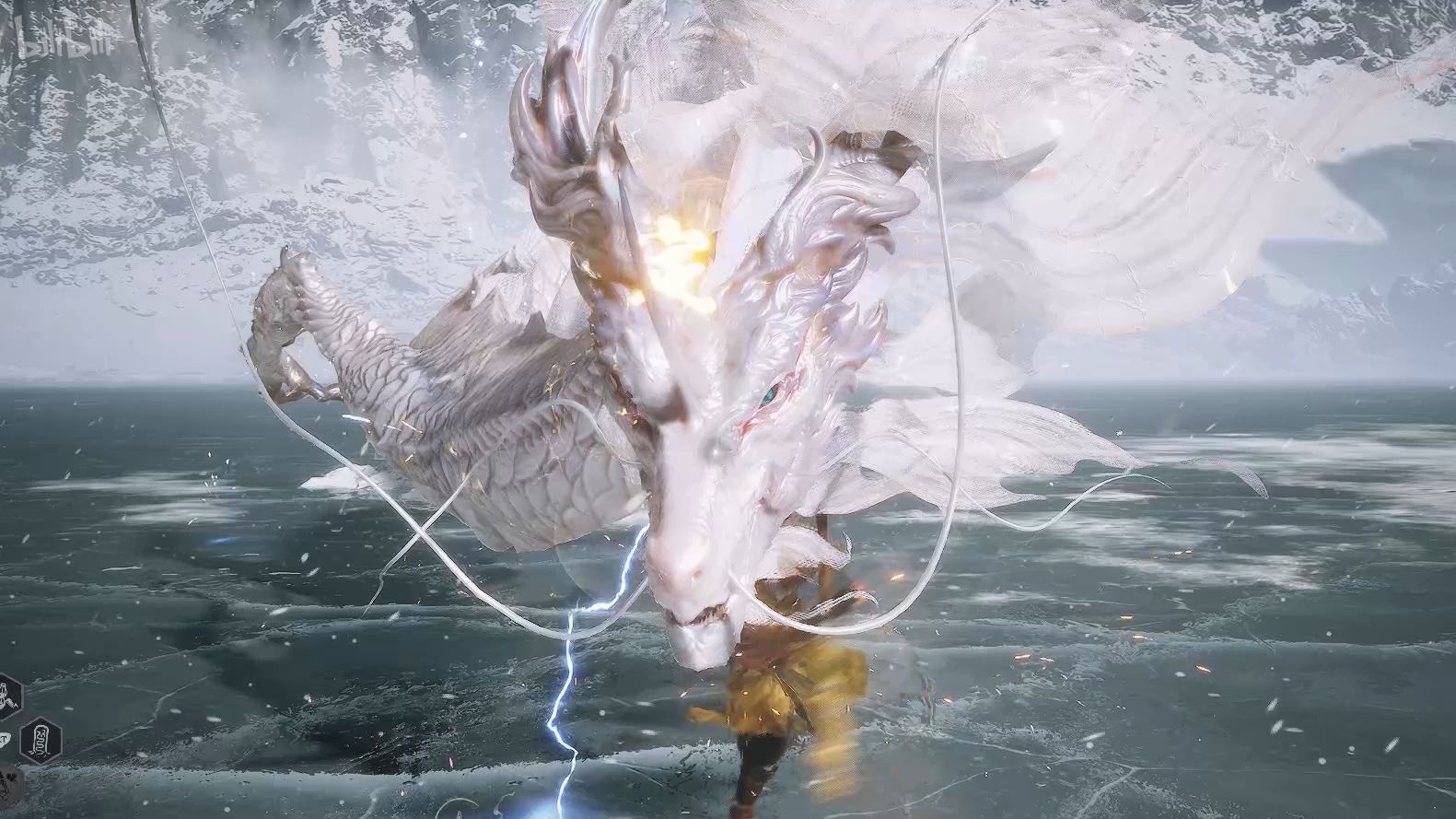 60帧【黑神话:悟空】boss 亢金龙 小白龙这场面太壮观了!