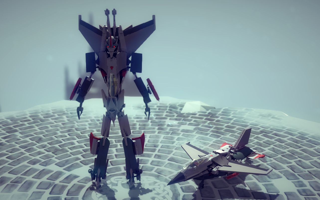 besiege变形金刚领袖之证红蜘蛛starscream战隼f16伪装形态