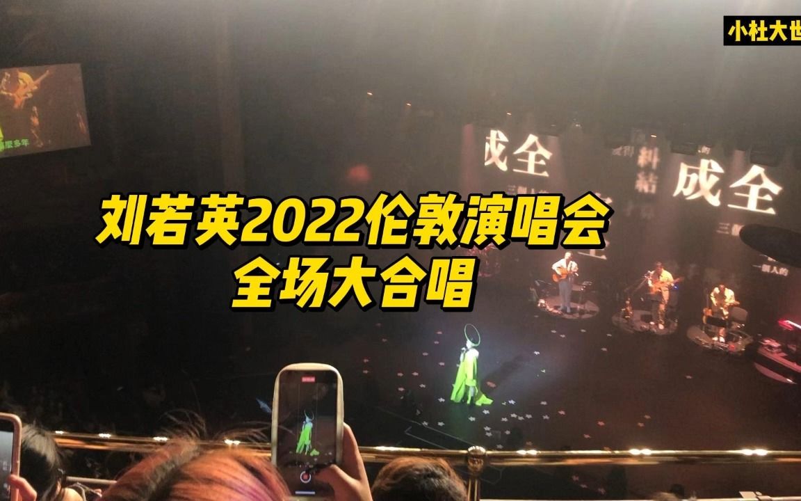 刘若英2022伦敦演唱会 全场大合唱《成全》《后来》哔哩哔哩bilibili