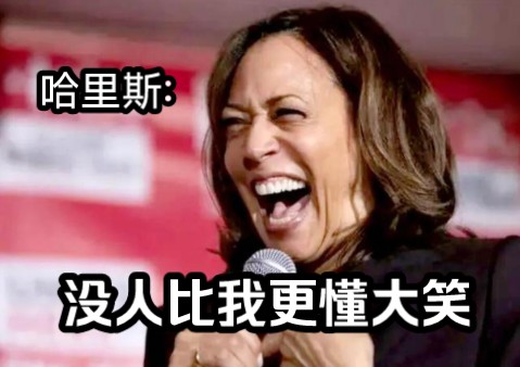 川普:没人比我更懂balabala哈里斯:哈哈哈哈哈哈哈哈