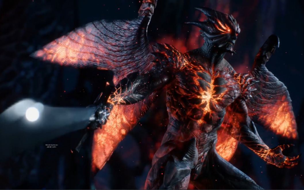 鬼泣5变身恶魔黑红的身姿带翅膀pc游戏