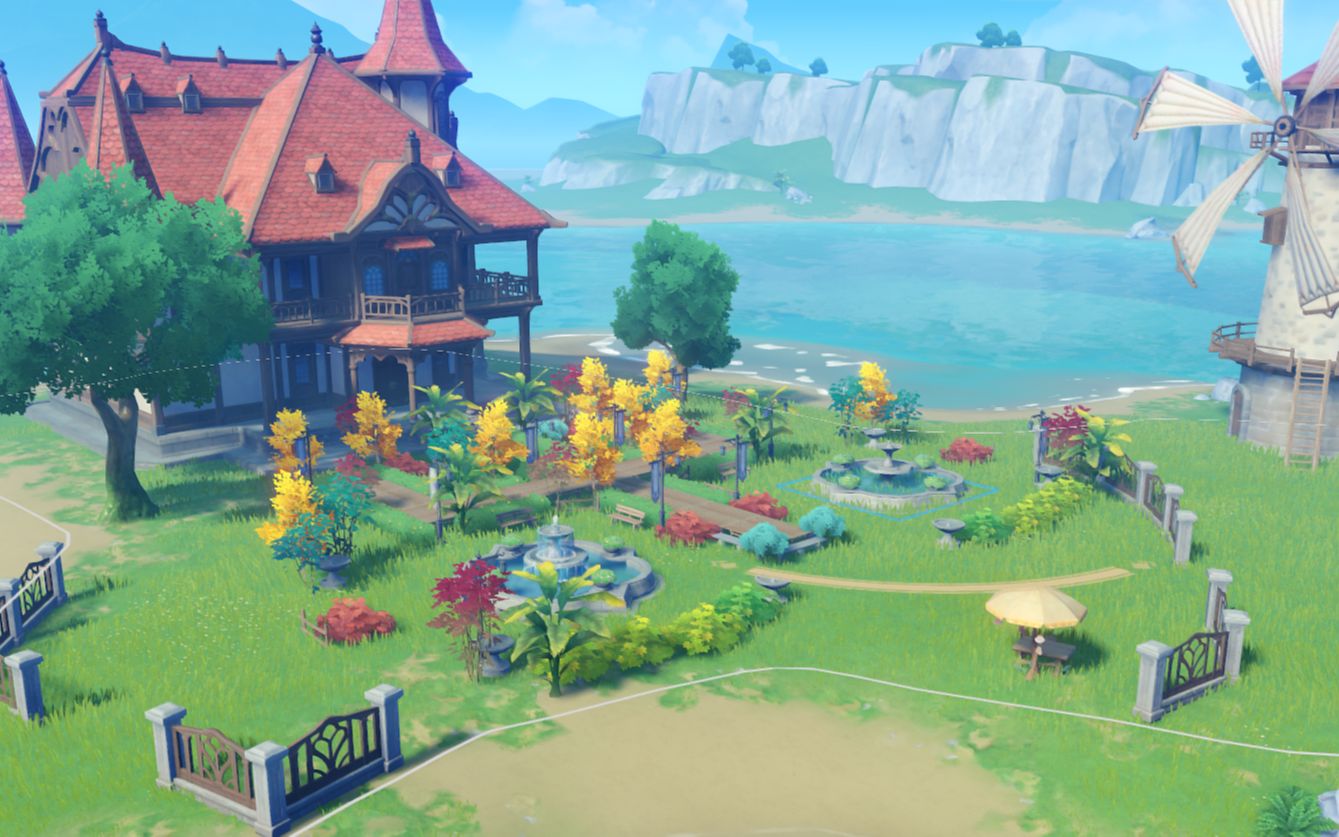 原神家园80秒混剪蒙德姐妹花带你体验极致负荷的欧式家园