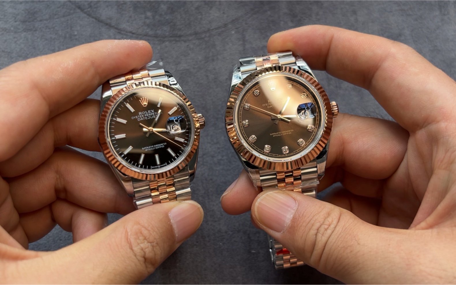 劳力士的情侣表不多,日志算是一个