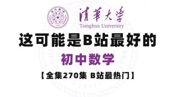 【全270集】这可能是B站最好的初中数学详解，2025年B站最新最全初一到初三详细讲解，通俗易懂，从基础到精通，轻松学好初中数学，建议收藏！！
