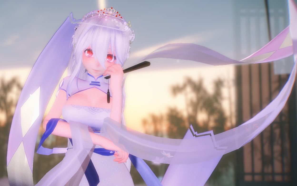 【弱音mmd】- 你说霞染天光,陌上花开与谁享;后来烟笼柳暗,湖心水动影