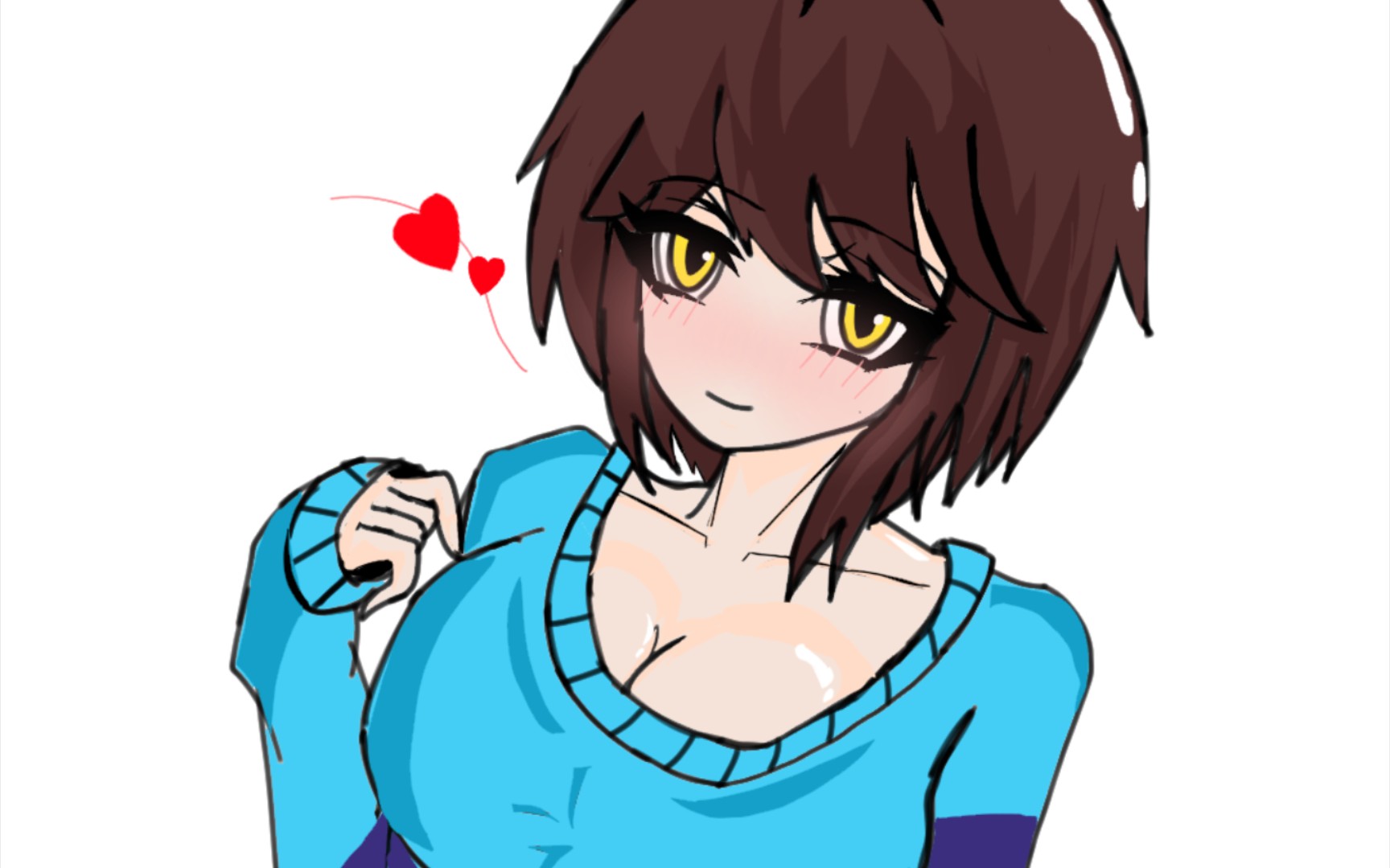 [ask16]认真画一个frisk……_哔哩哔哩_bilibili