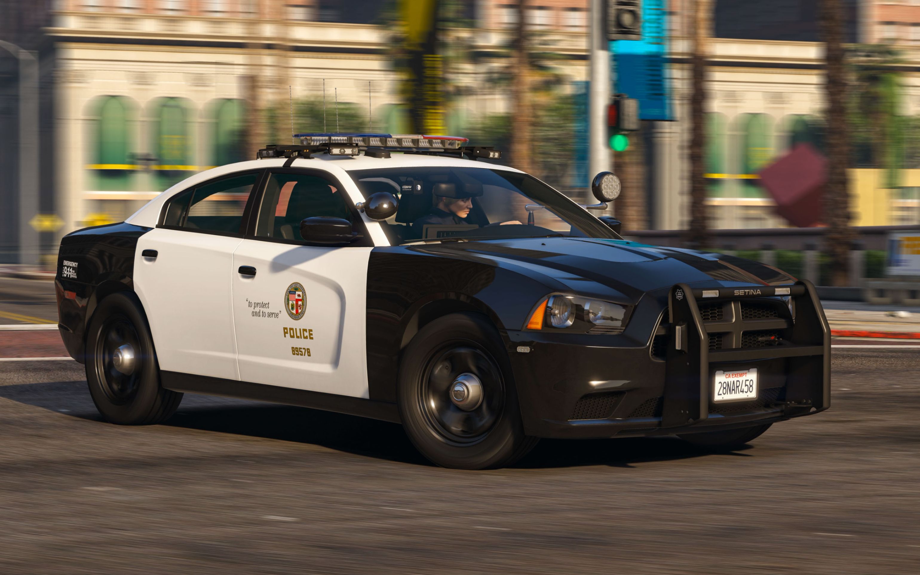 【gta5】:lapd加利福利亚洛杉矶道奇战马巡逻警车mod模组