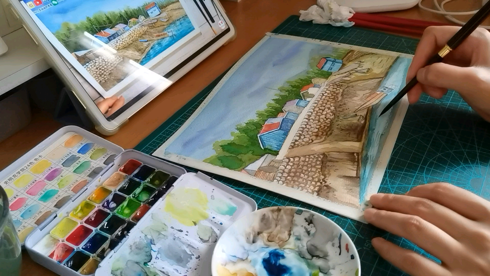 学习日常 | 自学水彩风景画 day24