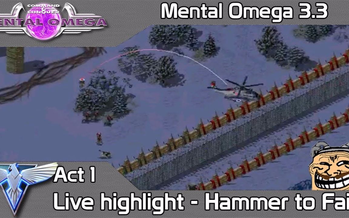 [图]Mental Omega 重锤陷落 当直播时飞机真的飞走了