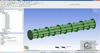 Download Video: ANSYS CFX换热器模拟