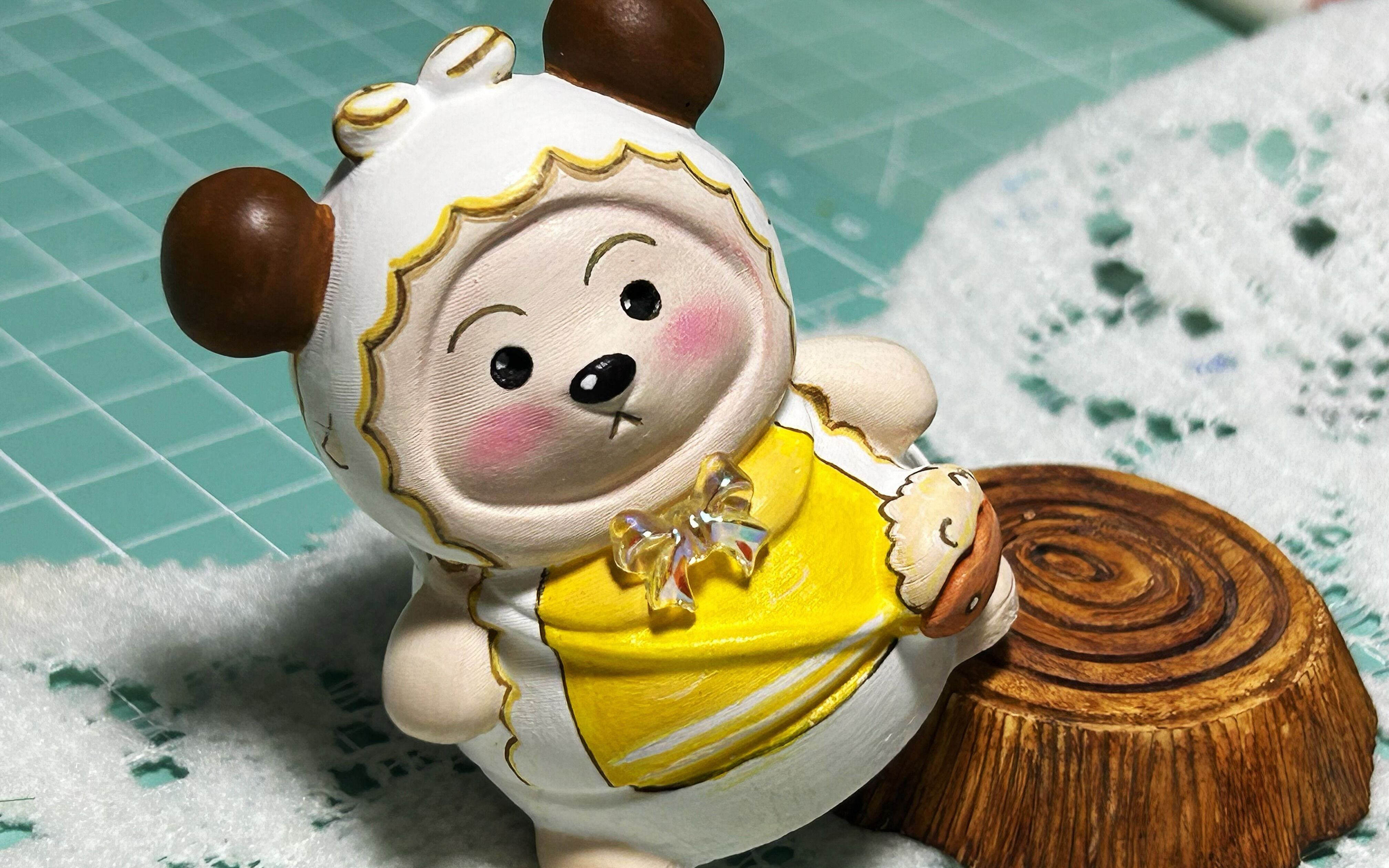 原创-教你涂个懒羊羊膏娃娃