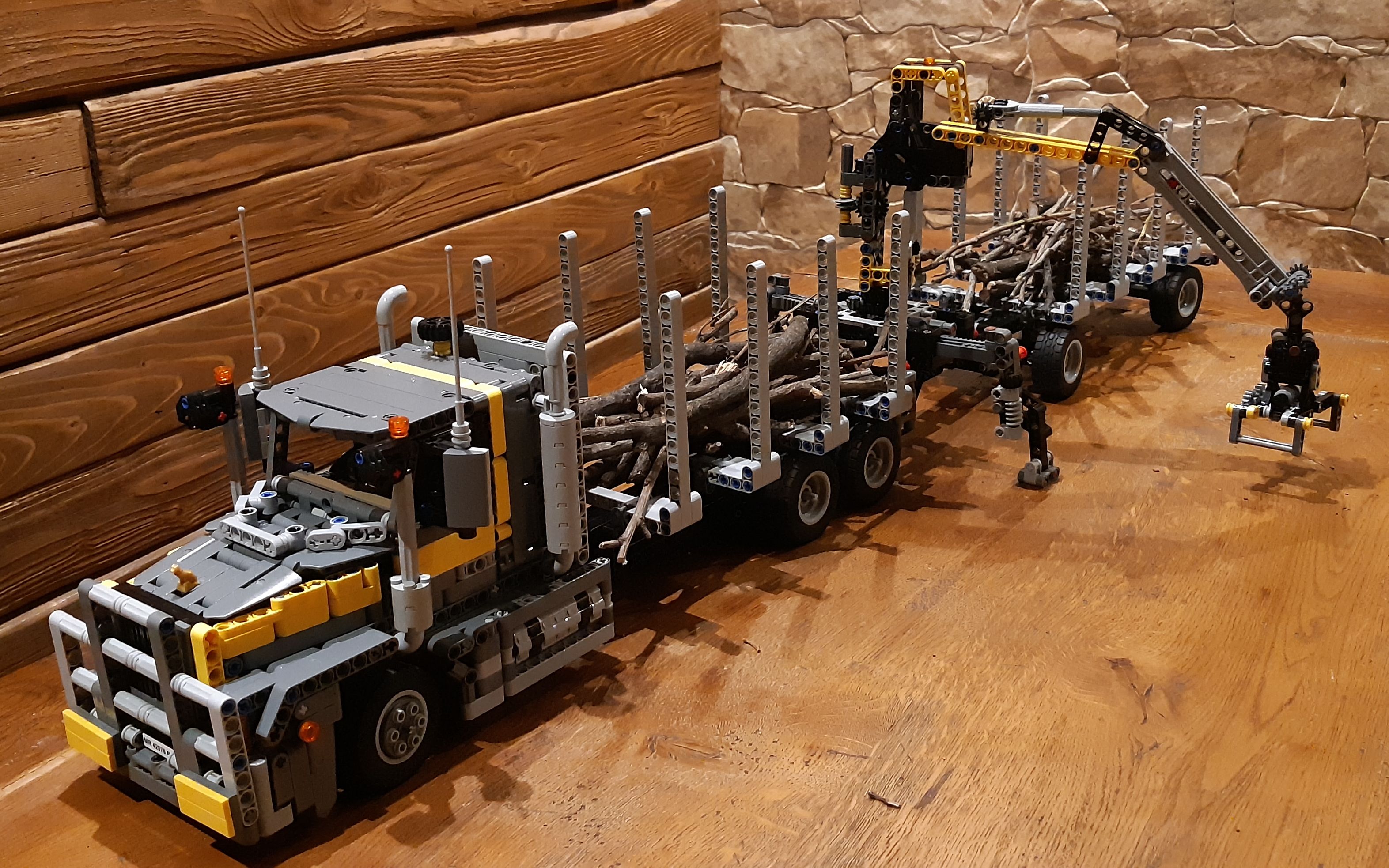 马克 泰坦 伐木工程车 lego乐高 technic科技/机械 moc_哔哩哔哩_bili