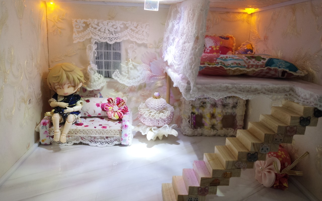 [图]【dollhouse】娃屋阁楼沙发制作