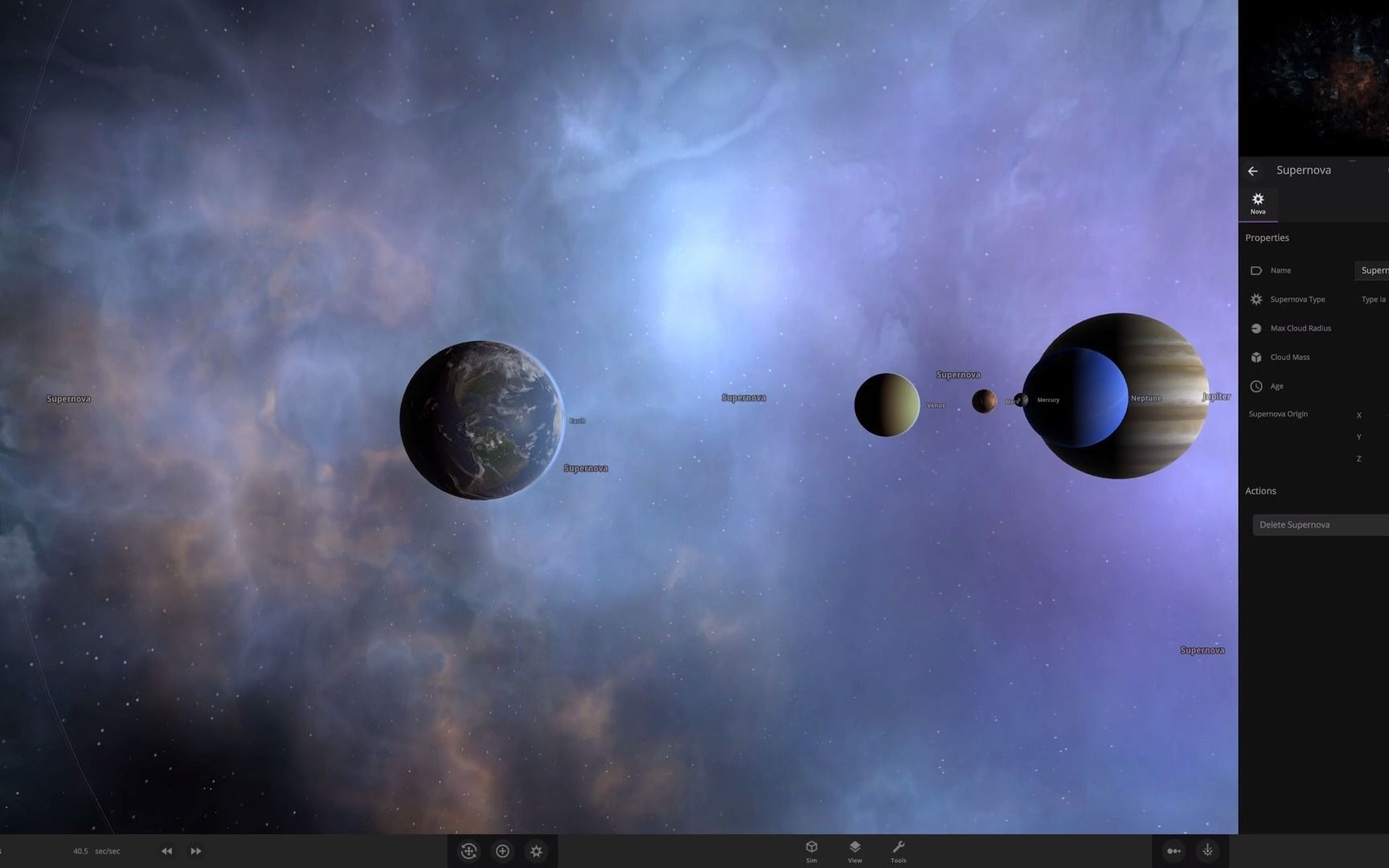 宇宙沙盘超新星撕裂地球