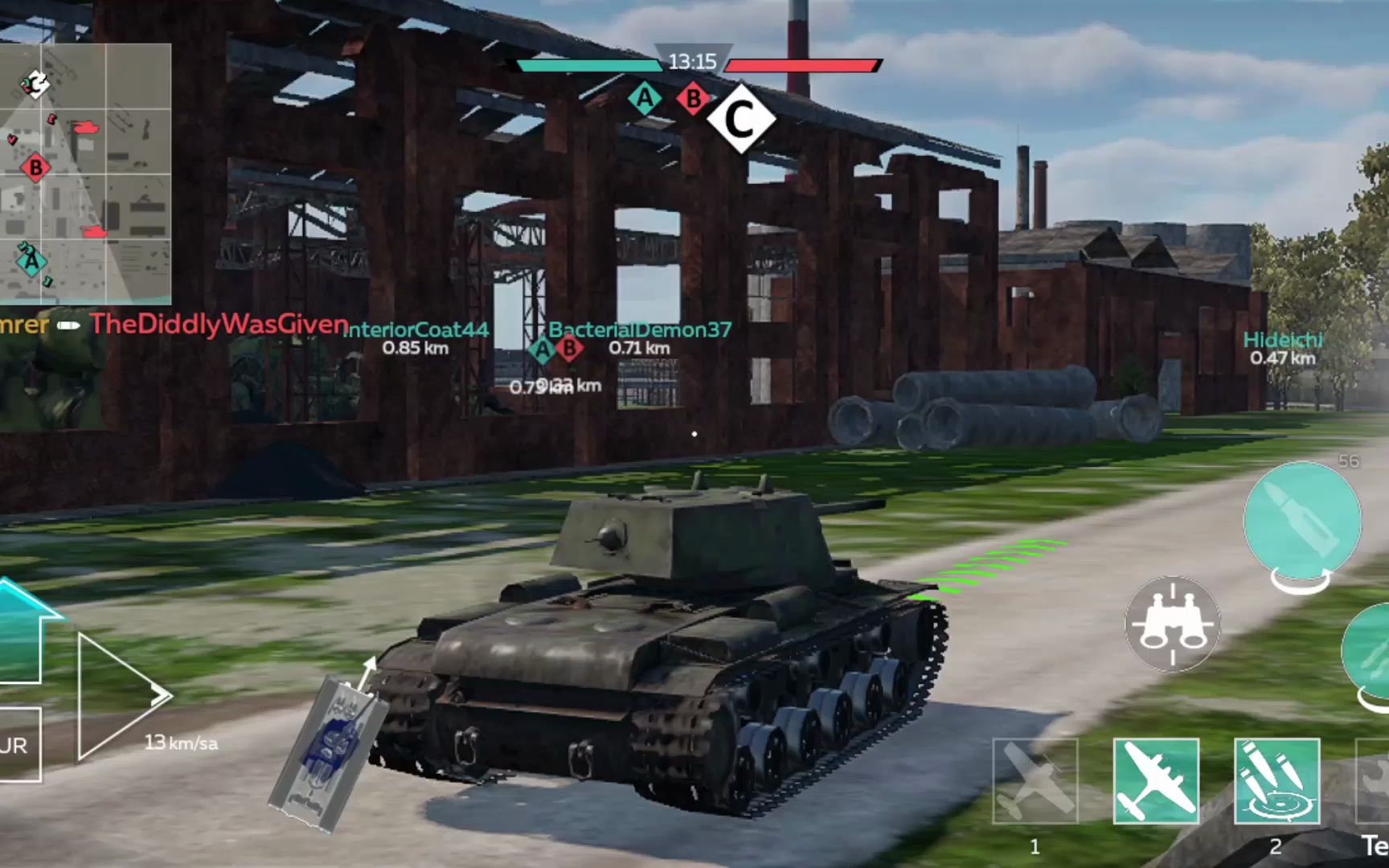 thunder war mobie (战争雷霆手游)德系萌新噩梦kv-1涂油