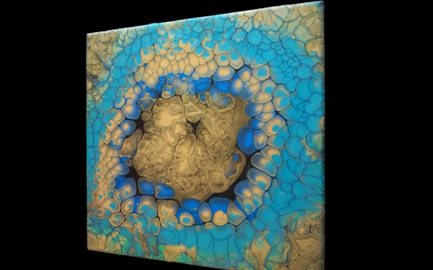 兰滋艺术流体画之荧光细胞制作