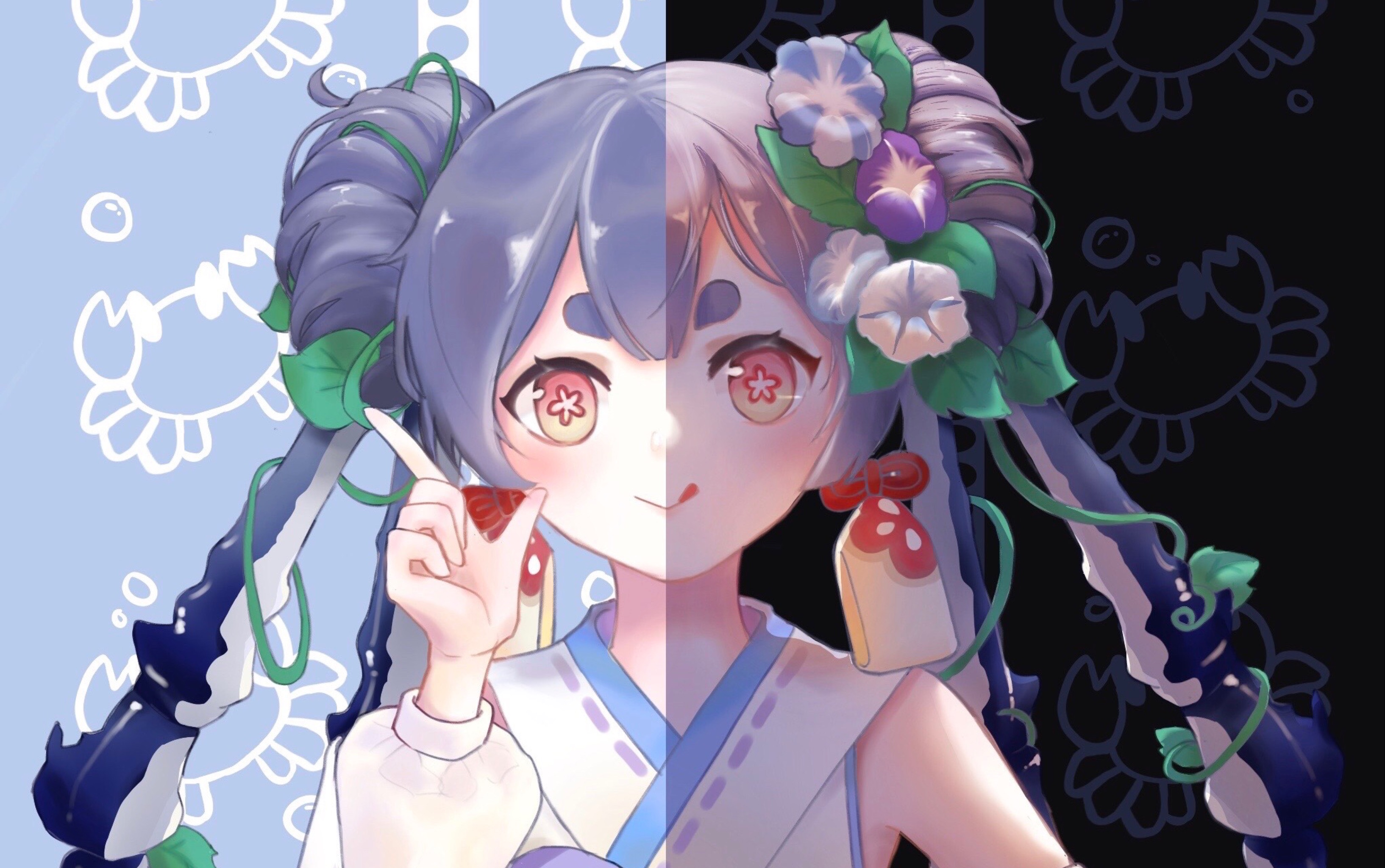 procreate蟹姬花信风